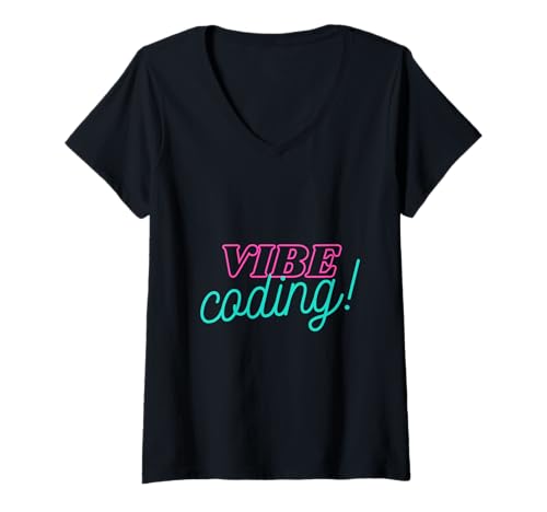 Damen Vibe-Codierung T-Shirt mit V-Ausschnitt Damen Vibe-Codierung T-Shirt mit V-Ausschnitt von CodingFandom