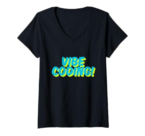 Damen Vibe-Codierung T-Shirt mit V-Ausschnitt Damen Vibe-Codierung T-Shirt mit V-Ausschnitt von CodingFandom