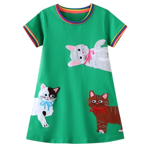 Codkkre Mädchen Kleider Ostern Geschenke Kleid Prinzessin Sommer Party Festlich Kleid 104 von Codkkre