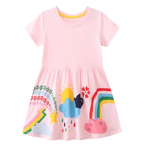 Codkkre Mädchen Kleider Ostern Geschenke Kleid Prinzessin Sommer Party Festlich Kleid 116 von Codkkre