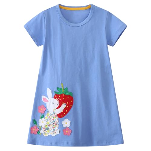 Codkkre Mädchen Kleider Ostern Geschenke Kleid Prinzessin Sommer Party Festlich Kleid 122 von Codkkre
