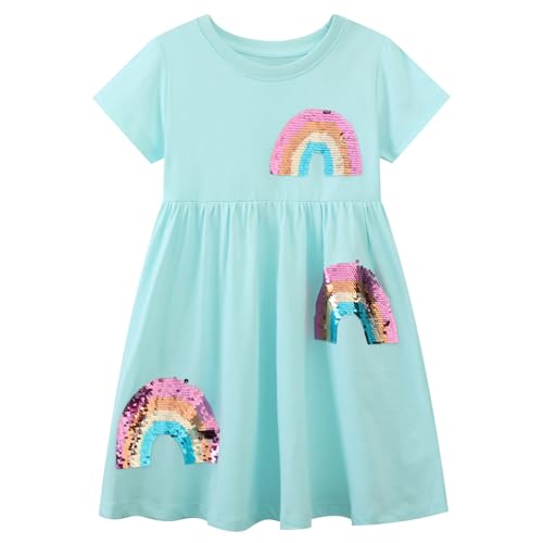 Codkkre Mädchen Kleider Ostern Geschenke Kleid Prinzessin Sommer Party Festlich Kleid 122 von Codkkre
