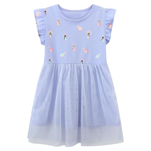 Codkkre Mädchen Kleider Ostern Geschenke Kleid Prinzessin Tüll Sommer Party Festlich Kleid 122 von Codkkre