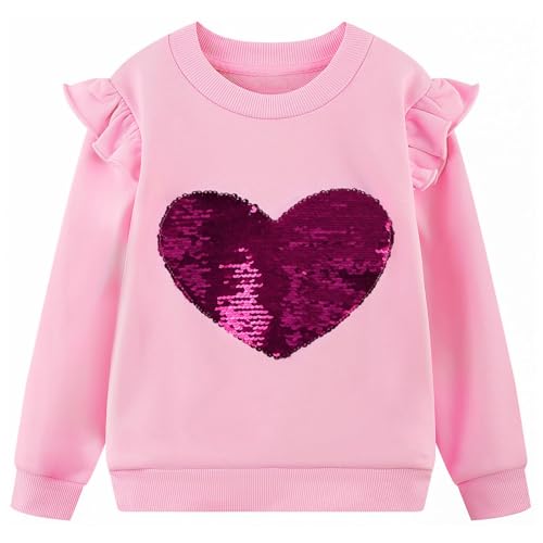 Codkkre Sweatshirt Mädchen Pullover für Kinder Süß Cartoon Sweater Mädchen Langarmshirts aus Baumwolle Alter 2-10 Jahre, 116, Stil 15 von Codkkre