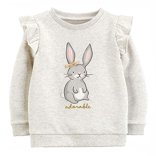 Codkkre Sweatshirt Mädchen Pullover für Kinder Süß Cartoon Sweater Mädchen Langarmshirts aus Baumwolle Alter 2-7 Jahre, 110, Stil 8 von Codkkre
