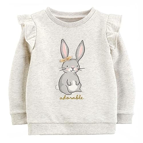 Codkkre Sweatshirt Mädchen Pullover für Kinder Süß Cartoon Sweater Mädchen Langarmshirts aus Baumwolle Alter 2-7 Jahre, 122, Stil 8 von Codkkre