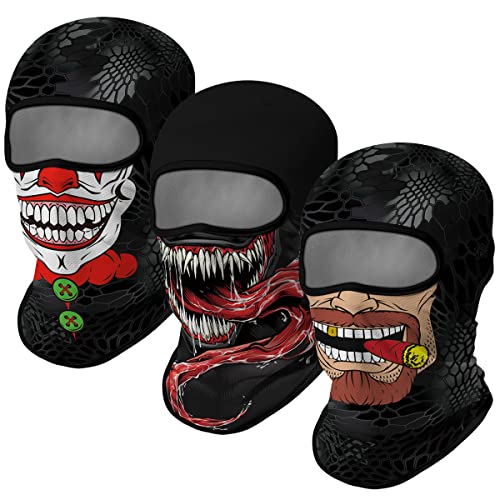 Cody Lundin Anime Balaclava Maskensets Halloween Weihnachten Cosplay Vollgesichtsmaske und Outdoor-Aktivitäten Kopfbedeckung 3er-Pack Cody Lundin Anime Balaclava Maskensets Halloween Weihnachten Cosplay Vollgesichtsmaske und Outdoor-Aktivitäten Kopfbedeckung 3er-Pack von Cody Lundin