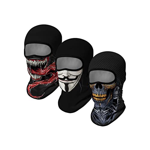 Cody Lundin Anime Balaclava Maskensets Halloween Weihnachten Cosplay Vollgesichtsmaske und Outdoor-Aktivitäten Kopfbedeckung 3er-Pack Cody Lundin Anime Balaclava Maskensets Halloween Weihnachten Cosplay Vollgesichtsmaske und Outdoor-Aktivitäten Kopfbedeckung 3er-Pack von Cody Lundin