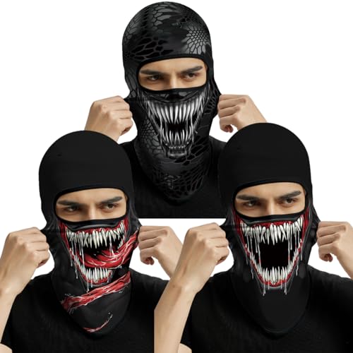 Cody Lundin Anime Balaclava Maskensets Halloween Weihnachten Cosplay Vollgesichtsmaske und Outdoor-Aktivitäten Kopfbedeckung 3er-Pack Cody Lundin Anime Balaclava Maskensets Halloween Weihnachten Cosplay Vollgesichtsmaske und Outdoor-Aktivitäten Kopfbedeckung 3er-Pack von Cody Lundin