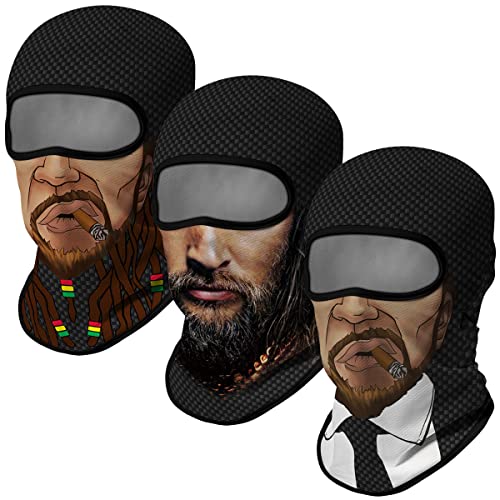 Cody Lundin Anime Balaclava Maskensets Halloween Weihnachten Cosplay Vollgesichtsmaske und Outdoor-Aktivitäten Kopfbedeckung 3er-Pack von Cody Lundin