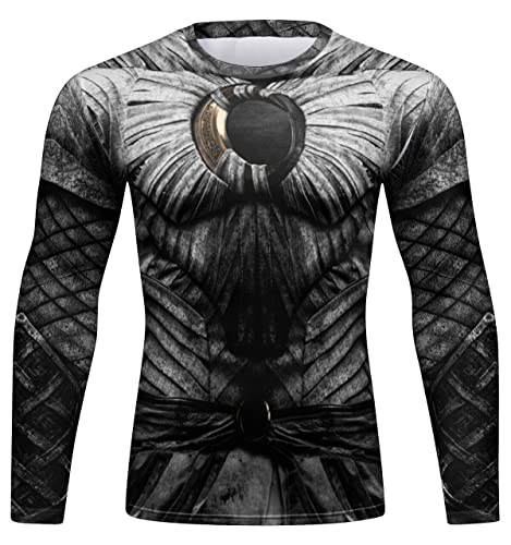 Cody Lundin Herren 3D Gedruckt Athletic Quick Dry Langarm Kompression Langarm Atmungsaktiv Slim Fit Shirts Fitness Shirts Outdoor Sport Shirt, Eee, L von Cody Lundin