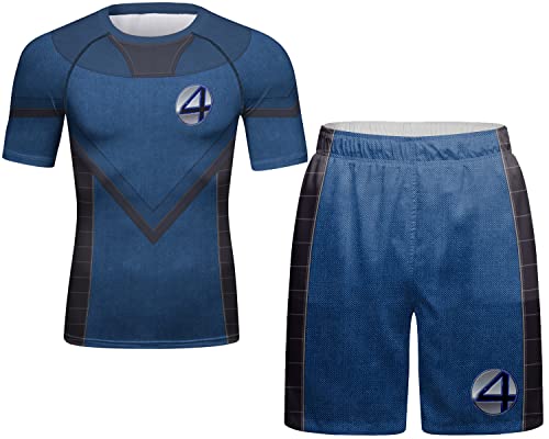 Cody Lundin Herren Kompression Kurzarm und Thai Shorts Kampf MMA Kickboxen Shorts Training Sport Anzug für Männer, Style N, XXL Cody Lundin Herren Kompression Kurzarm und Thai Shorts Kampf MMA Kickboxen Shorts Training Sport Anzug für Männer, Style N, XXL von Cody Lundin