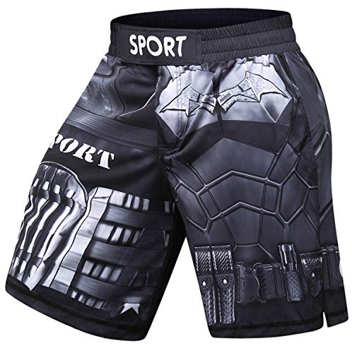 Cody Lundin Herren Strand-Shorts, Badeshorts, schnelltrocknend, Schwimmen, Baden, Freizeit, Surfen, Boardshorts, Kampftraining, Wettkampf-Hose, Sport, Jujitsu, Sanda Shorts, Stil D, XL von Cody Lundin