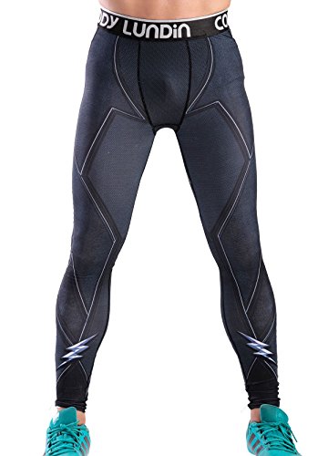 Cody Lundin Herren Strumpfhose, Fitnesshose, Film Thema, Fitness, Sport, Jogging, Training, bedruckt, Hose (XXL, Flash), Blitz, XX-Large von Cody Lundin