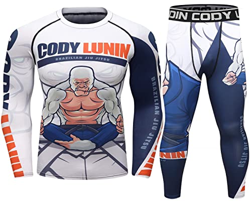 Cody Lundin Kompressionsset Herren Langarm Kompressionsshirt und Hose Top Shirt Langarm Sport Enge Basisschicht Schnell Trocknend Fitnessanzug für Herren, Stil D, M Cody Lundin Kompressionsset Herren Langarm Kompressionsshirt und Hose Top Shirt Langarm Sport Enge Basisschicht Schnell Trocknend Fitnessanzug für Herren, Stil D, M von Cody Lundin