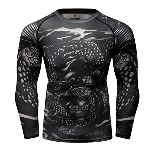 Cody Lundin Kompressionsshirt für Herren, langärmelig, Sport, Laufen, Fitnessstudio, Workout, Baselayer, Stil I von Cody Lundin