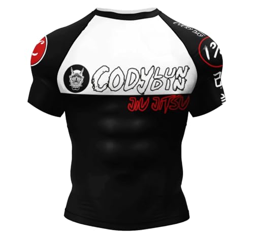 Cody Lundin Kurzärmeliges Herren-Shirt, 3D-Druck, Kompressions-Sport-T-Shirt, fantastisches Sport-Sweatshirt, Jiu Jitsu, L von Cody Lundin