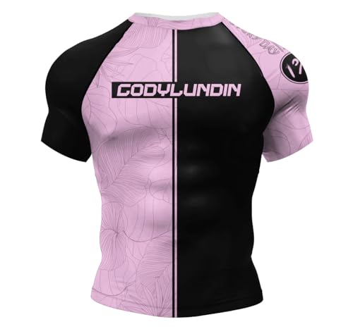 Cody Lundin Kurzärmeliges Herren-Shirt, 3D-Druck, Kompressions-Sport-T-Shirt, fantastisches Sport-Sweatshirt, schwarz/pink, M Cody Lundin Kurzärmeliges Herren-Shirt, 3D-Druck, Kompressions-Sport-T-Shirt, fantastisches Sport-Sweatshirt, schwarz/pink, M von Cody Lundin