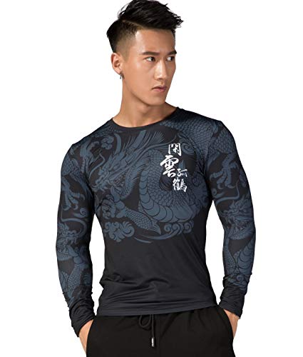 Cody Lundin Männer Kompressionshemd T-Shirt mit 3D-Druck Gym Tight Tops Langarm-Kompressionshemd für Männer von Cody Lundin