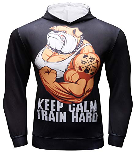 Cody Lundin Sport Hoodie für Herren Comic Kapuzenpullover Jacke für Fitness Männer Sweatshirts Hoody Outwear Hoody Männer Sport Hoodie Herren Kapuze (Color-b, L) von Cody Lundin