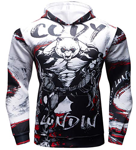 Cody Lundin Sport Hoodie für Herren Comic Kapuzenpullover Jacke für Fitness Männer Sweatshirts Hoody Outwear Hoody Männer Sport Hoodie Herren Kapuze (Color-g, L) von Cody Lundin