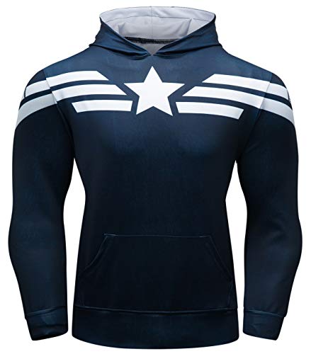 Cody Lundin Sport Hoodie für Herren Super Hero Kapuzenpullover Jacke für Fitness Herren Kapuze Männer Sweatshirts Hoody Outwear Hoody Männer Sport Hoodie (Color-d, M) von Cody Lundin