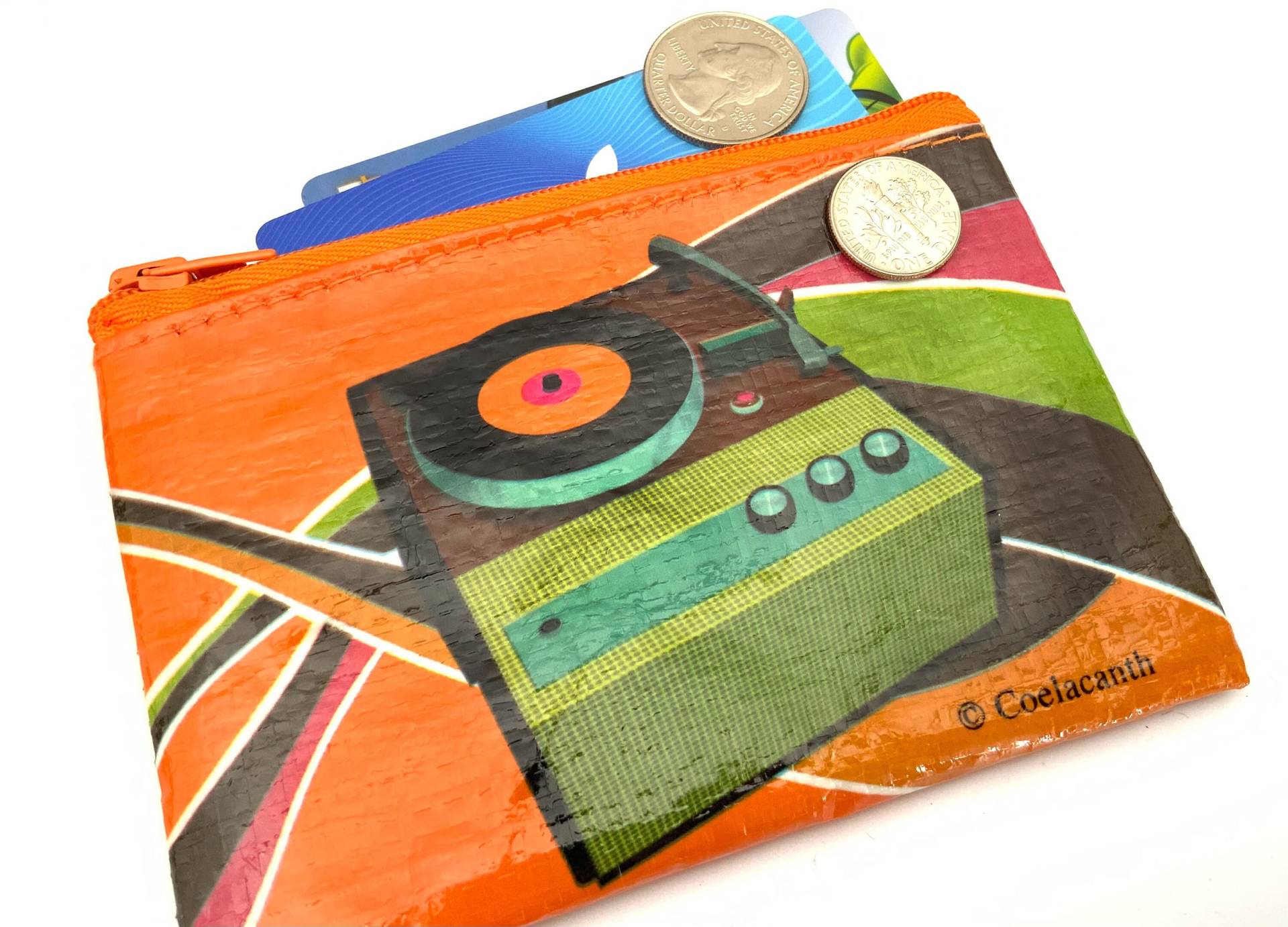Musik 2-Recycling Kleine Beutel Halten Kreditkarte Und Personalausweis Leicht | Nur 2 Unze Für Reisegröße, Mehrzweck Musik 2-Recycling Kleine Beutel Halten Kreditkarte Und Personalausweis Leicht | Nur 2 Unze Für Reisegröße, Mehrzweck von CoelacanthGifts