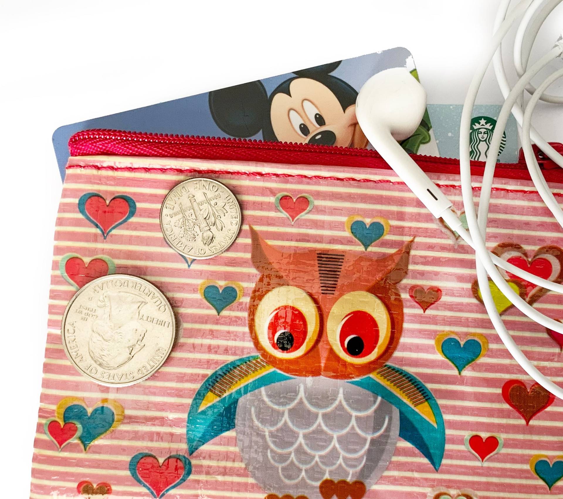 Owl - Recyclebare Kleine Beutel Für Kreditkarte Und Personalausweis Leicht, Partygeschenke | Nur 2 Unzen Reisegröße Owl - Recyclebare Kleine Beutel Für Kreditkarte Und Personalausweis Leicht, Partygeschenke | Nur 2 Unzen Reisegröße von CoelacanthGifts