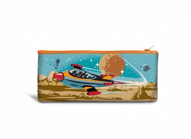 Travel To Mars - Recycled Pencil Bag Uni Design Kunst-Versorgungsmaterial Museum Vintage-stil Farbe Wissenschaftszentrum Rakete Travel To Mars - Recycled Pencil Bag Uni Design Kunst-Versorgungsmaterial Museum Vintage-stil Farbe Wissenschaftszentrum Rakete von CoelacanthGifts