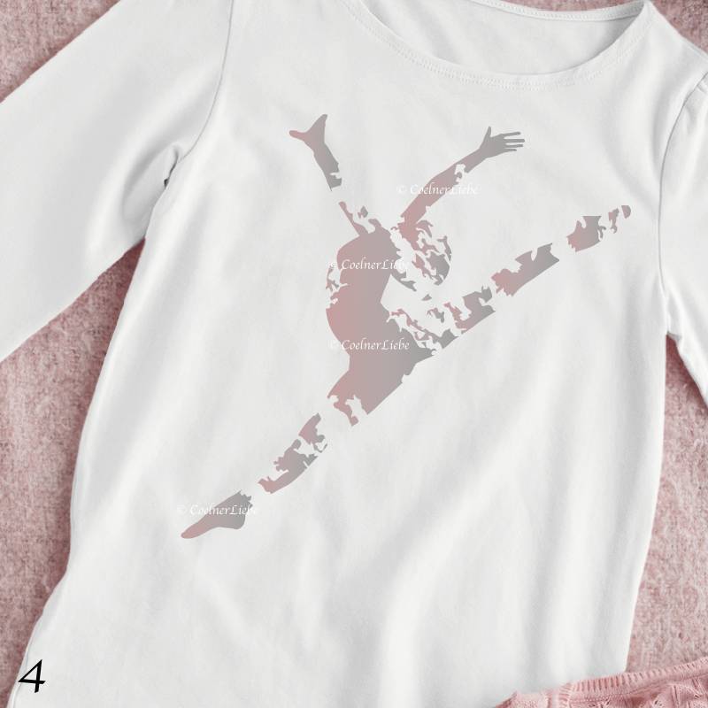 Bügelbild Ballett, Tänzerin Nr. 4, Grunge Look Bügelbild Ballett, Tänzerin Nr. 4, Grunge Look von CoelnerLiebe