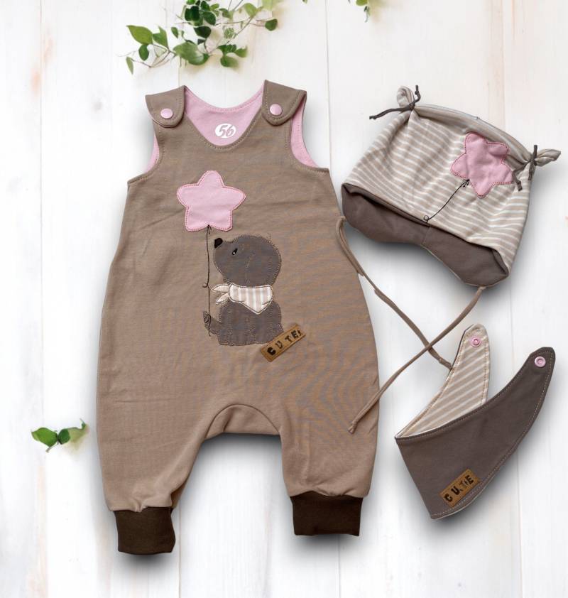 Handmade Babyset, Strampler, Mütze Und Halstuch - Perfektes Geschenk Zur Geburt von CoelnerLiebe