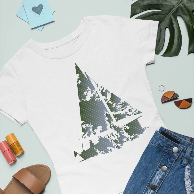 Maritimes Bügelbild Boot, Grunge Look, Shabby von CoelnerLiebe