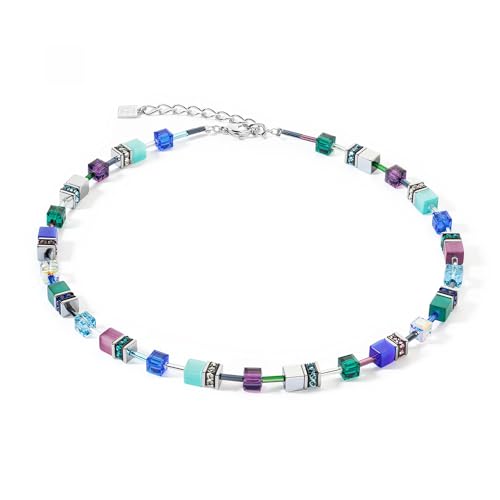 Coeur De Lion Collier GeoCUBE Iconic turquoise mauve von Coeur de Lion