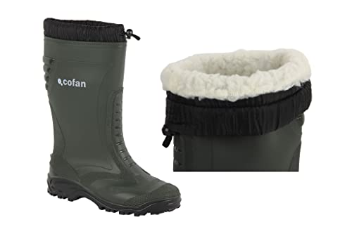 Cofan 12002645 Wasserstiefel aus eingenähtem Fleece, grün von Cofan