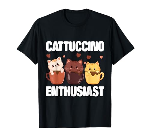 Kaffeekatzen-Design, niedliche Grafik für Katzenliebhaber, Frauen T-Shirt Kaffeekatzen-Design, niedliche Grafik für Katzenliebhaber, Frauen T-Shirt von Coffee Cat Designs for Men Women Cat Lover