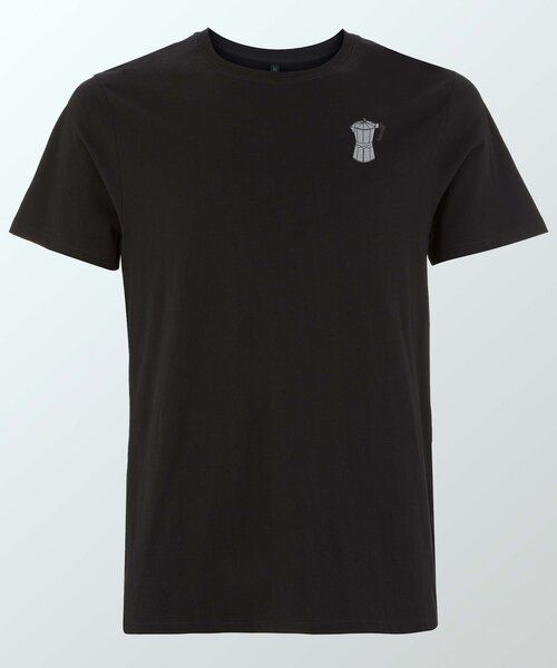 Coffee Fashion Espressokocher | Besticktes Organic Bio Baumwoll T-Shirt von Coffee Fashion