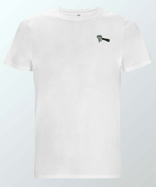 Coffee Fashion Siebträger | Besticktes Organic Bio Baumwoll T-Shirt von Coffee Fashion
