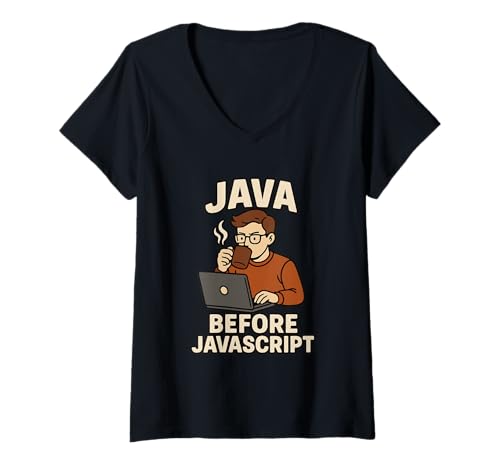 Damen Kaffeeliebhaber Programmierer Programmierung Koffein T-Shirt mit V-Ausschnitt Damen Kaffeeliebhaber Programmierer Programmierung Koffein T-Shirt mit V-Ausschnitt von Coffee Lover Programmer Programming