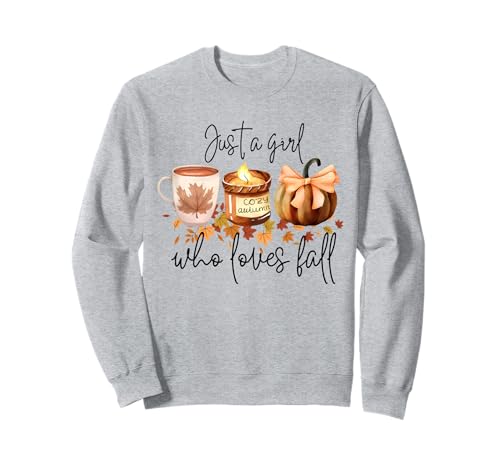 Just a Girl Who Loves Herbst Thanksgiving Kürbis Gewürz Herbst Sweatshirt Just a Girl Who Loves Herbst Thanksgiving Kürbis Gewürz Herbst Sweatshirt von Coffee Thanksgiving Just a Girl Who Loves Fall