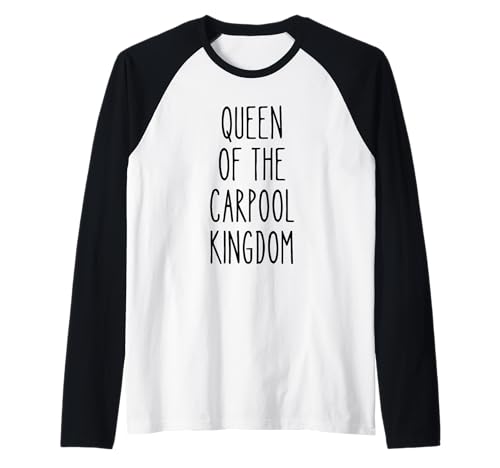 Carpool Queen Lustige Erziehung Mutterleben Familie Humor Mama Raglan von Coffee & Chaos - Bold Style for Men and Woman