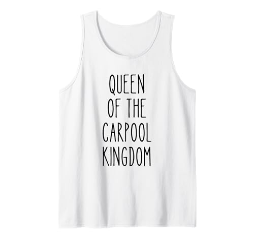 Carpool Queen Lustige Erziehung Mutterleben Familie Humor Mama Tank Top von Coffee & Chaos - Bold Style for Men and Woman