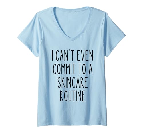 Damen Lustiges Skincare Beauty Humor sarkastisches Zitat Spa Busy Mom T-Shirt mit V-Ausschnitt von Coffee & Chaos - Bold Style for Men and Woman