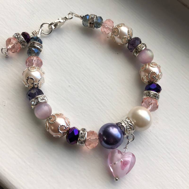 Rosa Herz von CoffeeAndBeads