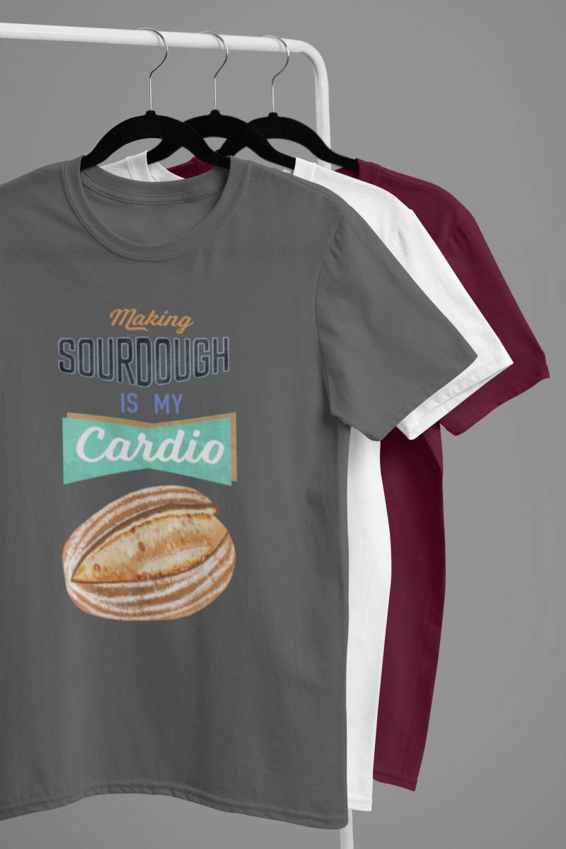 Lustiges Sauerteig T-Shirt Herstellung Von Ist Mein Cardio von Coffeeandmoonlight
