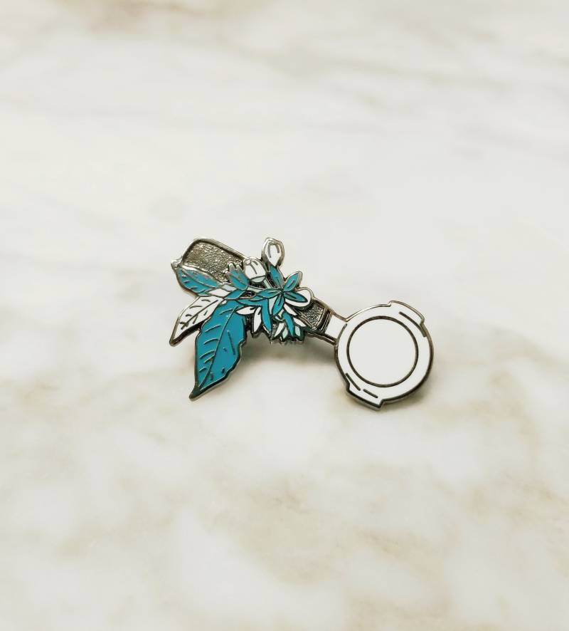 Kaffee Metall Pin. Teal & Seafoam Silber Portafilter Kaffee Metall Pin. Teal & Seafoam Silber Portafilter von CoffeebySapphira