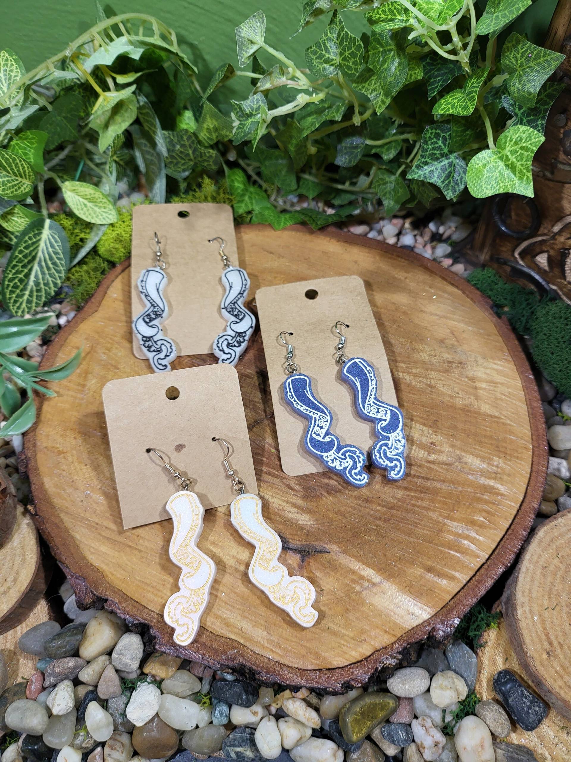 Tentakel, Oktopus Ohrhänger Tentakel, Oktopus Ohrhänger von CoffeyArtShop