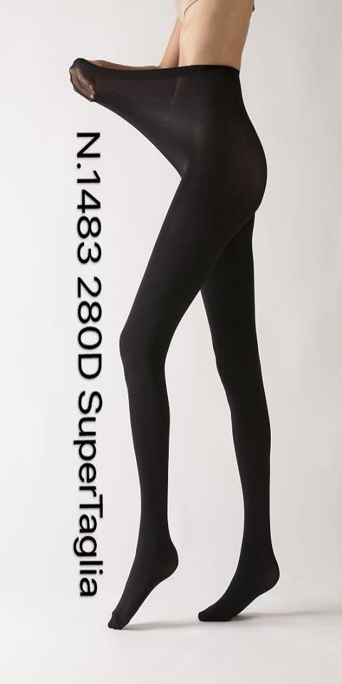 COFI 1453 Leggings Damen Strumpfhose durchsichtig 280 Den Baumwollzwickel von Cofi 1453