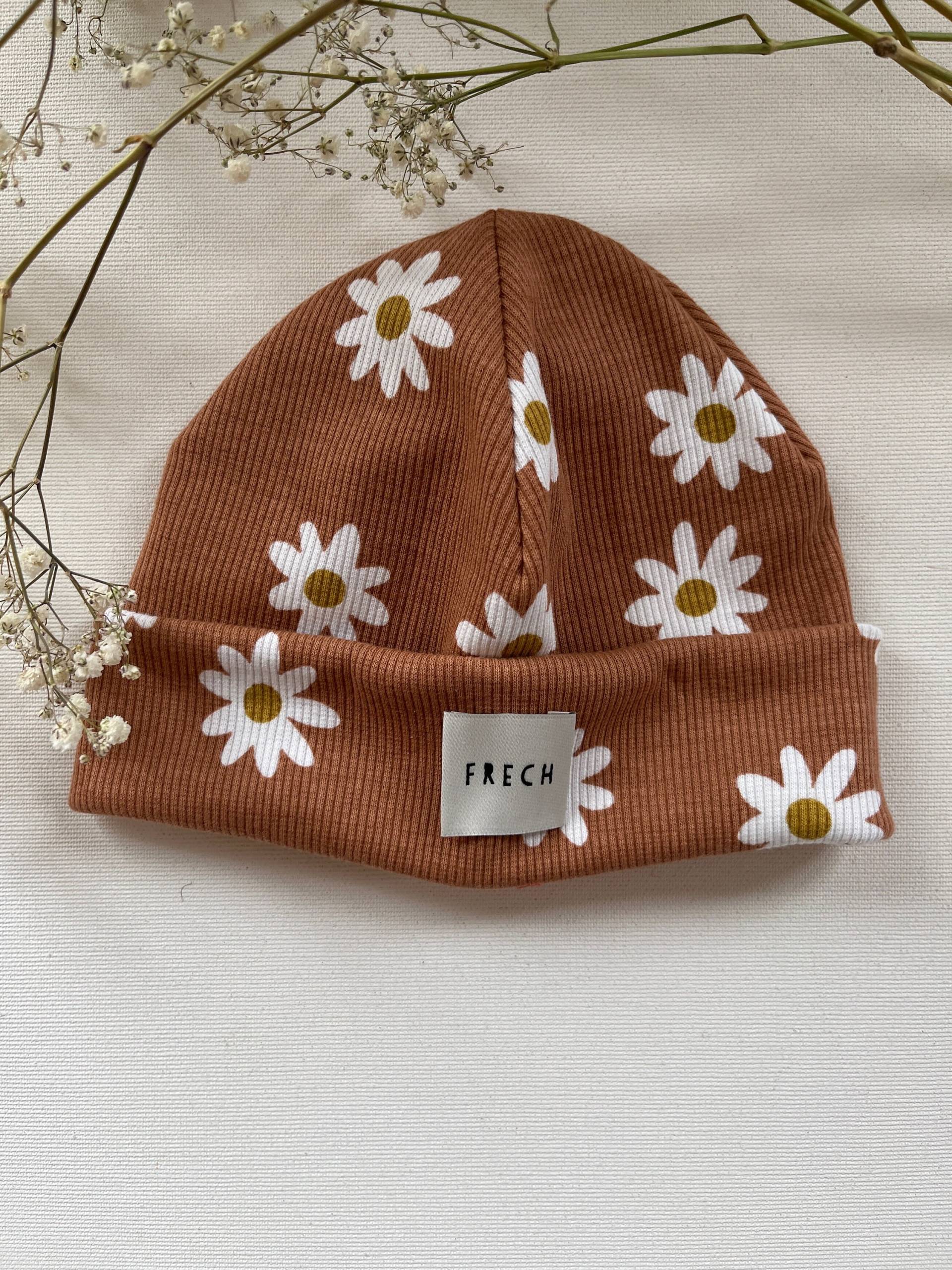 Hipster Beanie Mütze " Flower" Für Baby Kind Aus Rippjersey Mit/Ohne Label Hipster Beanie Mütze " Flower" Für Baby Kind Aus Rippjersey Mit/Ohne Label von CogaDesign