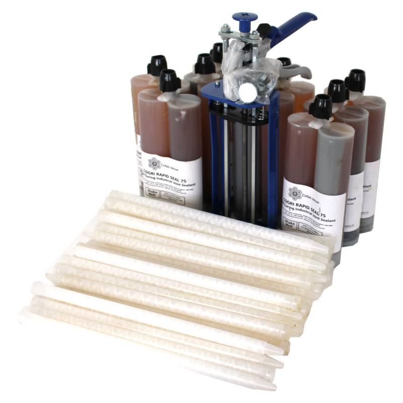 9 Stück Cogri Rapid Seal 75 Zweikomponenten Fugenmasse Beton + Kartuschenpistol 9 Stück Cogri Rapid Seal 75 Zweikomponenten Fugenmasse Beton + Kartuschenpistol von Cogri