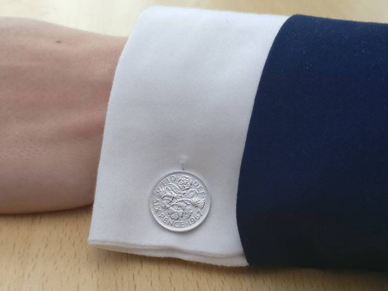 1967 Sixpence Manschettenknöpfe von CoinCreationsShop